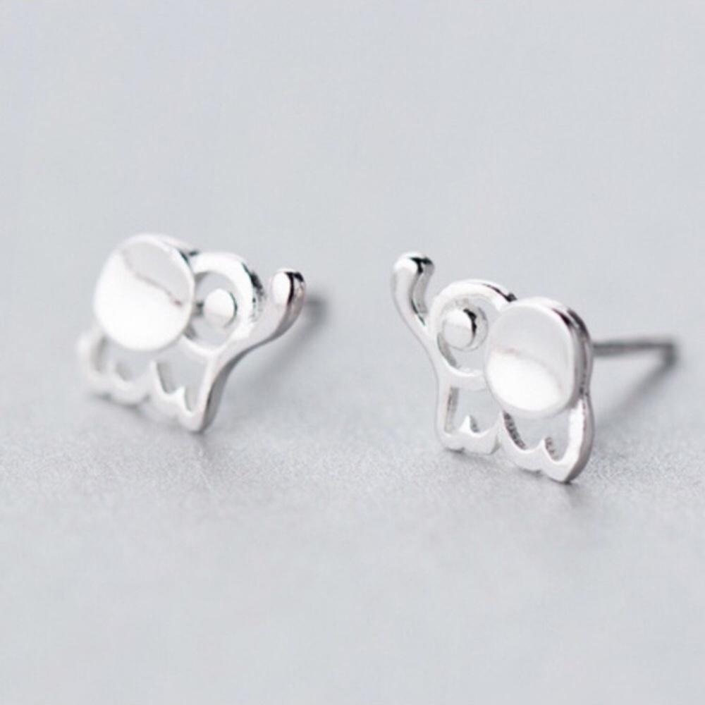 Mini Elephant 🐘 Sterling Silver(925) Post Earring